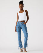 PANTALON SKINNY EN JEAN DUO