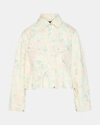 VESTE À MOTIFS FLORAUX SLOAN PÊCHE BEIGE