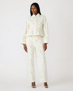VESTE À MOTIFS FLORAUX SLOAN PÊCHE BEIGE