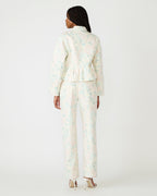 VESTE À MOTIFS FLORAUX SLOAN PÊCHE BEIGE