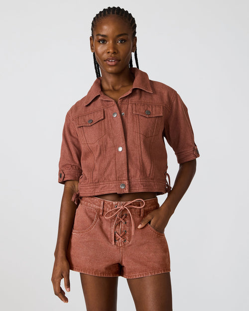 BLU JACKET RUST - RUST / XXS