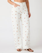 JEAN SYDNEE À MOTIFS FLORAUX ANTIQUE