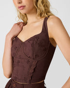 DIXIE KNIT TOP WALNUT
