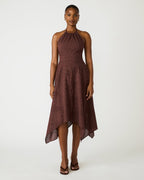 DALINA DRESS WALNUT - WALNUT / XXS
