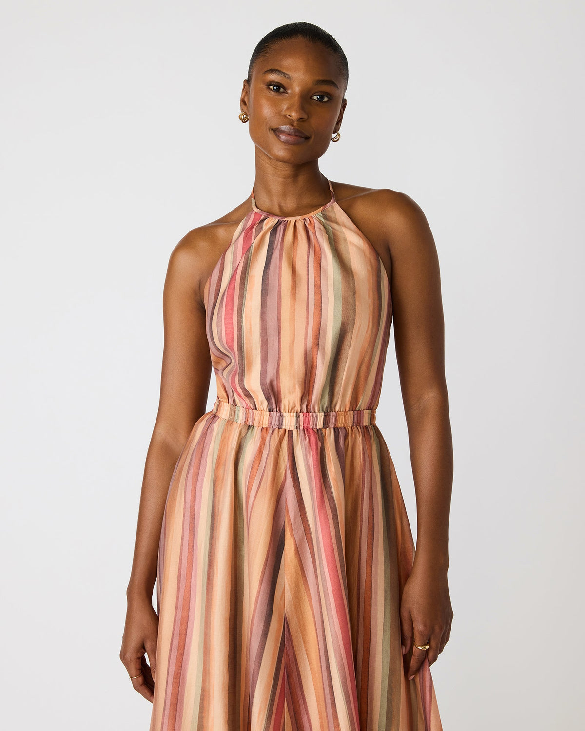 DALINA DRESS STRIPE MULTI
