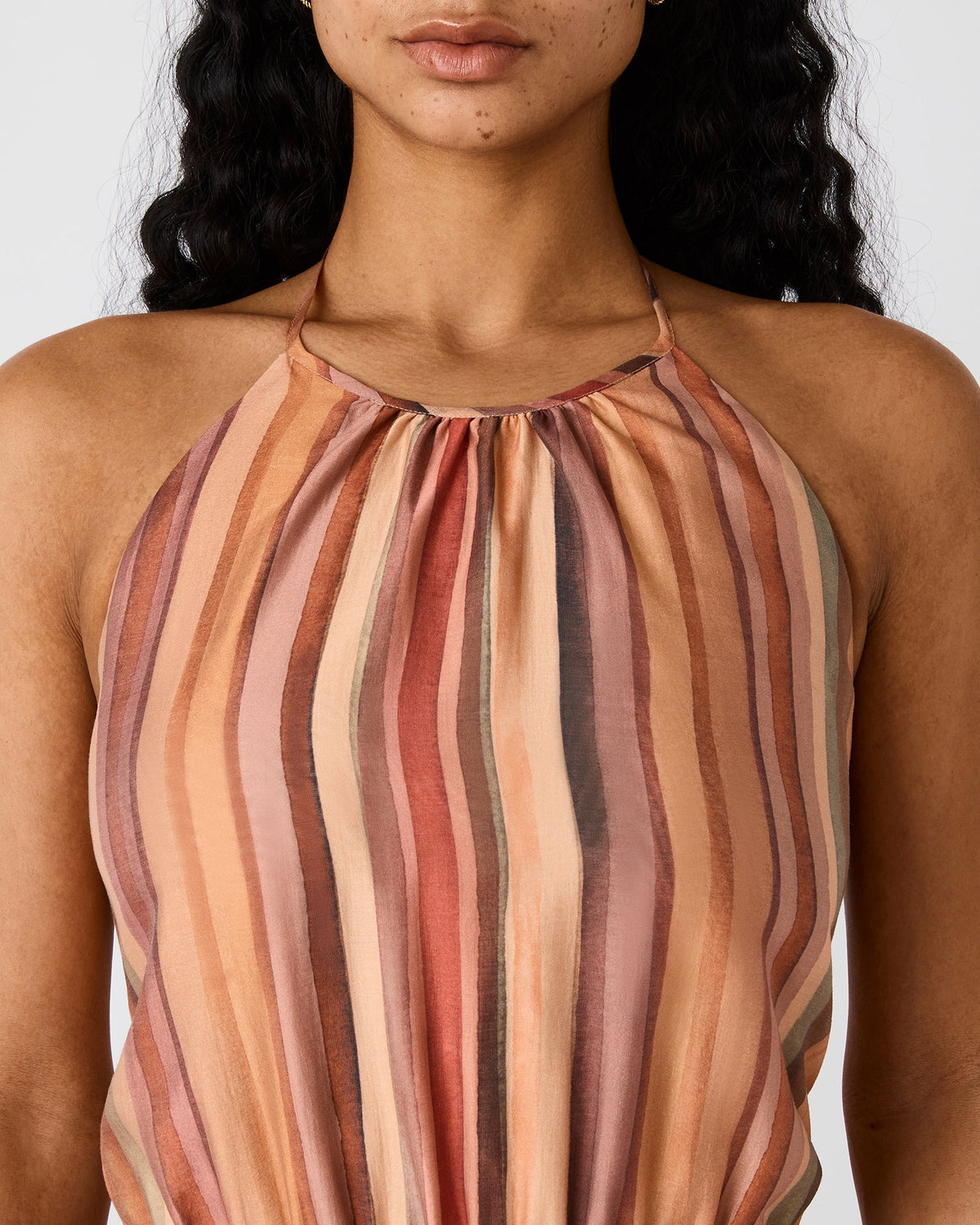 DALINA DRESS STRIPE MULTI