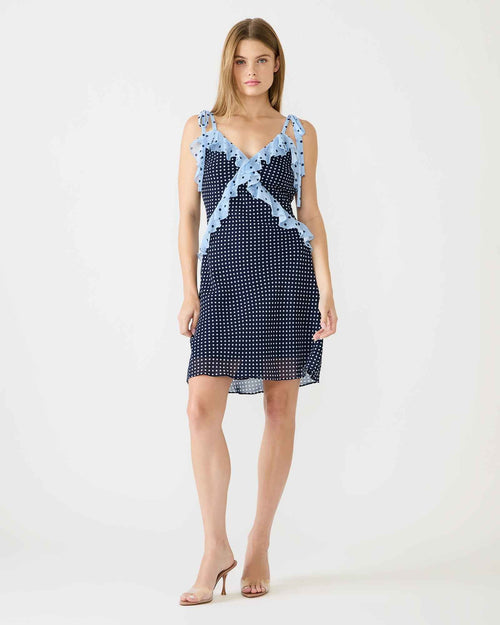 ADALINA MINI DRESS VINTAGE NAVY