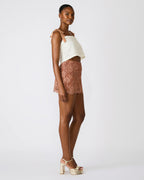 CINDI SKIRT MOCHA HEATHER