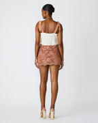 CINDI SKIRT MOCHA HEATHER