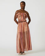 JUPE SHILLOH RAYÉE MULTICOLORE