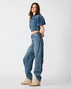 VESTE MARCY BLEU CHINÉ