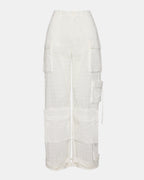 DUO PANT WHITE EYELET