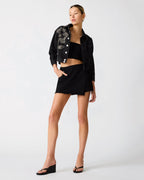 BRIGHTIN SKORT WASHED BLACK - WASHED BLACK / 24