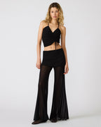 PANTALON EN MAILLE VEADA NOIR