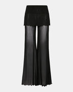 PANTALON EN MAILLE VEADA NOIR