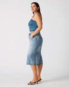 MEAGHAN HAUT BLEU CHINÉ