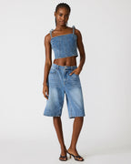 MEAGHAN HAUT BLEU CHINÉ