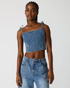 MEAGHAN HAUT BLEU CHINÉ