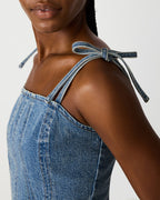 MEAGHAN HAUT BLEU CHINÉ