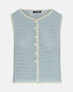 ANNYA SWEATER VEST BLUE ICE