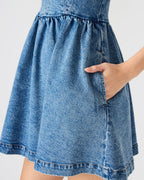 ROBE MEAGHAN BLEU CHINÉ