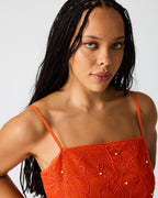 ROBE MAUREENE ROUGE SALSA