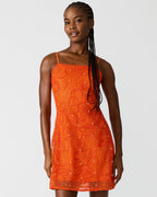 ROBE MAUREENE ROUGE SALSA