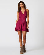 DIANNA DRESS DARK RED