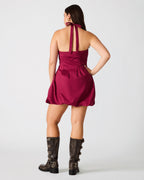 DIANNA DRESS DARK RED