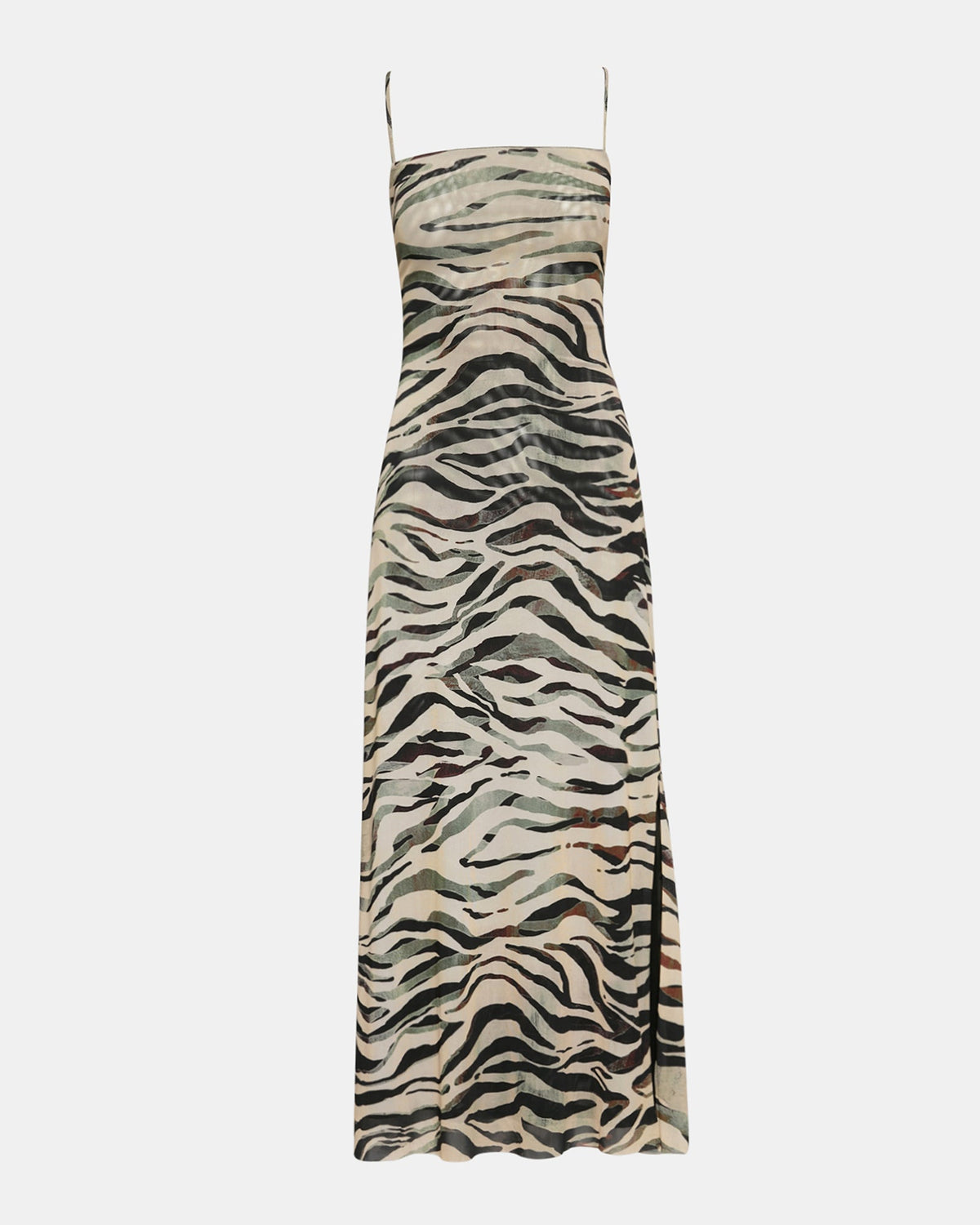 ADELLA DRESS CARAMEL ZEBRA