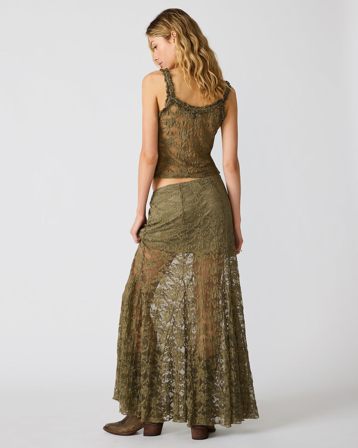 MIRABEL SKIRT MOUNTAIN GREEN