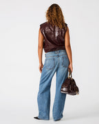 GILET LUXIE FIGUE FONCÉ