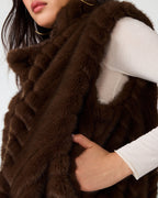 GILET LUXIE ESPRESSO FONCÉ