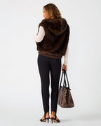 GILET SOPHEE MARRON FOSSILE