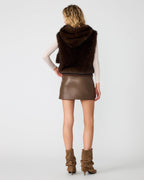 GILET SOPHEE MARRON FOSSILE