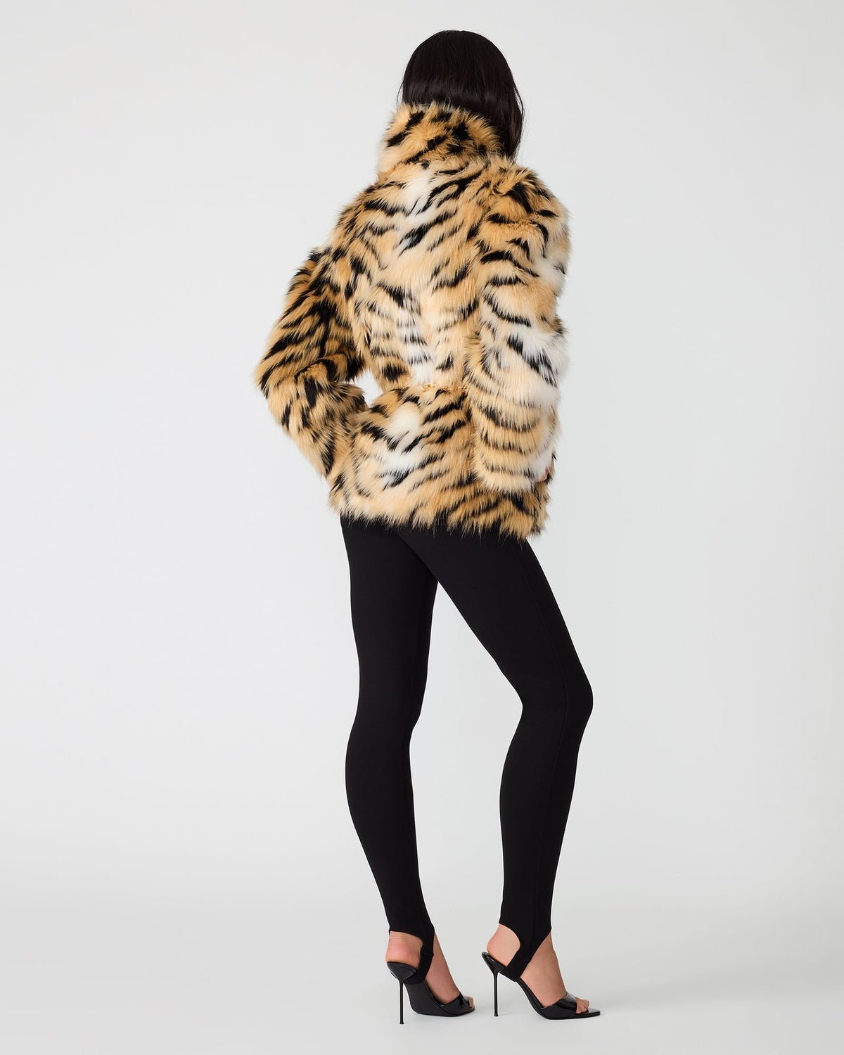 ALEXX COAT BLACK MULTI