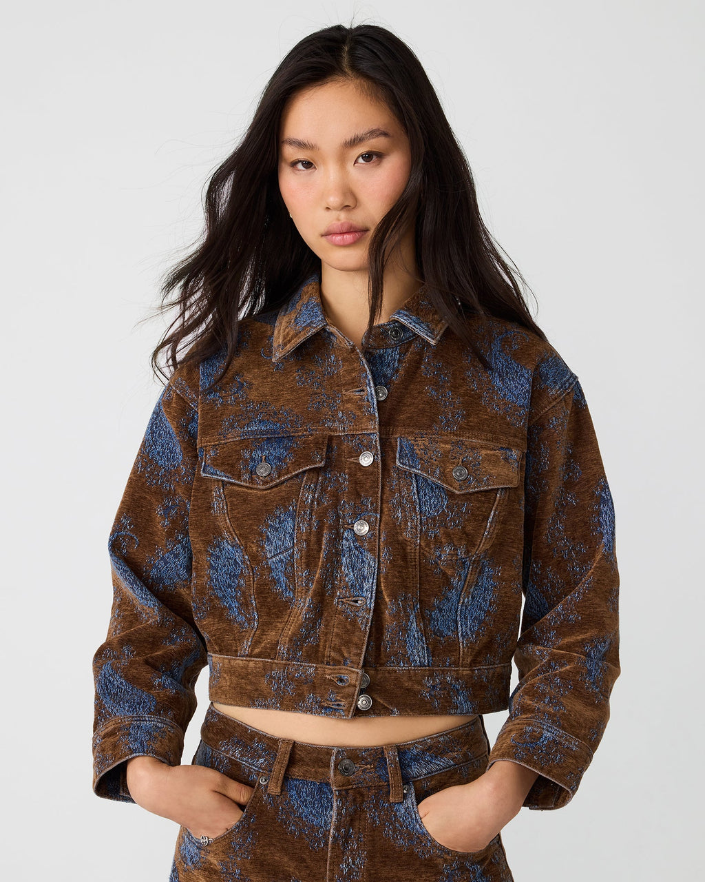 DOVE JACKET TEAL PAISLEY