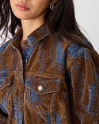 DOVE JACKET TEAL PAISLEY