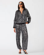 JACEY JACKET BLACK SEQUIN - BLACK SEQUIN / XXS