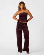 PANTALON SYDNEE FIGUE FONCÉ