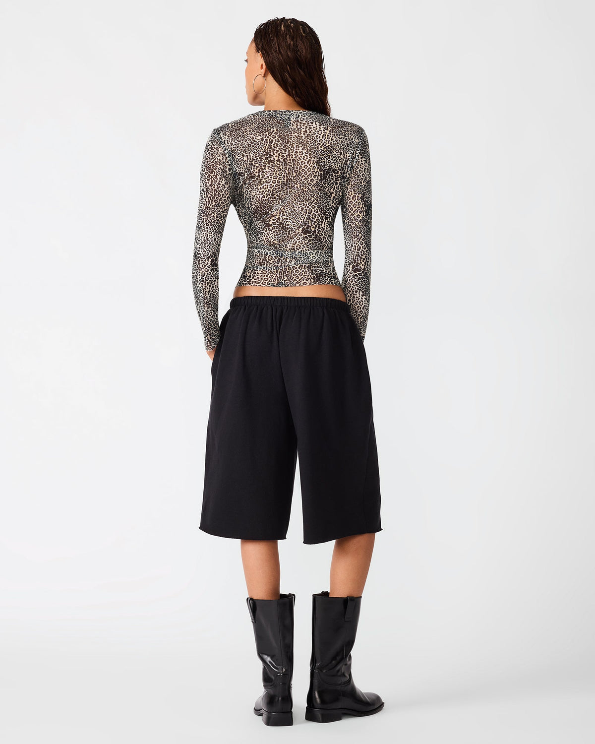 FLEECE SWEAT SHORT BLACK