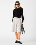 FLEECE SWEAT SHORT LIGHT HEATHER GREY