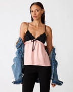 FRANCINE TOP PINK - SILVER PINK / XS