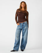 HAUT EN TRICOT REESE ESPRESSO FONCÉ