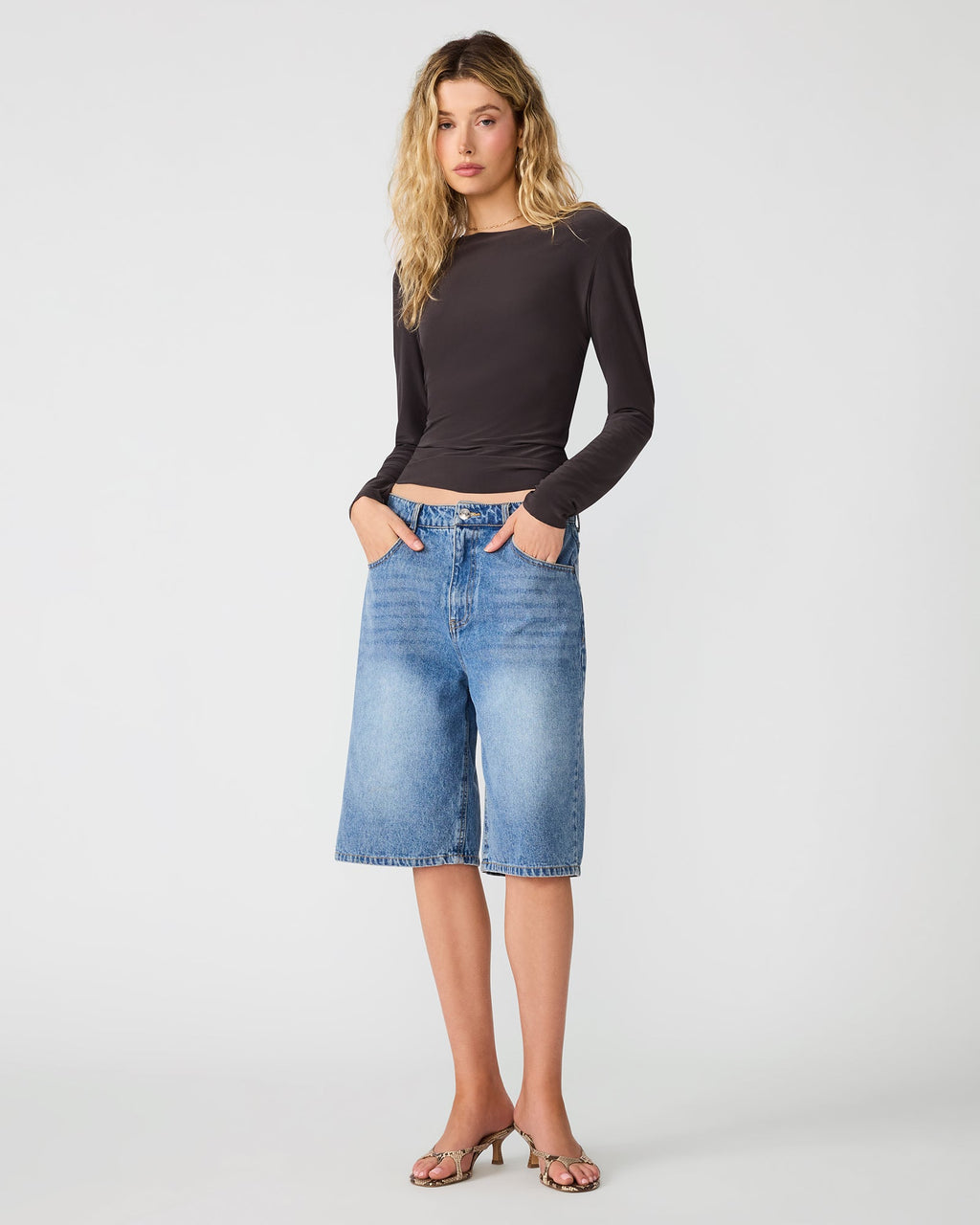 SELINE KNIT TOP DARK ESPRESSO