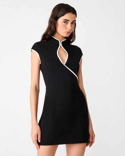 BRINLEE DRESS BLACK - BLACK / XXS