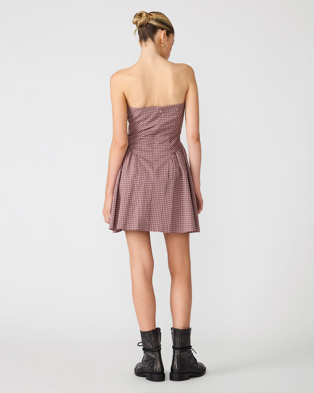 PAULINNA DRESS BLUSH PLAID