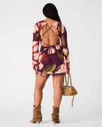 ROBE LARISA À MOTIF FLEURI FLOU