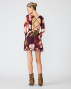 ROBE LARISA À MOTIF FLEURI FLOU