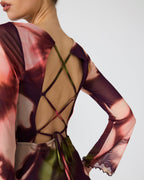 ROBE LARISA À MOTIF FLEURI FLOU